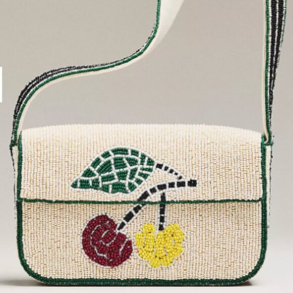 Anthropologie Handbags - Fiona Beaded Bag - Food and Drink Edition - BRAND NEW